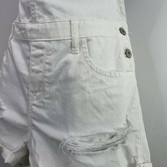 Tally Weijl Womens Overalls 38 White  Distressed - Picture 2 of 8
